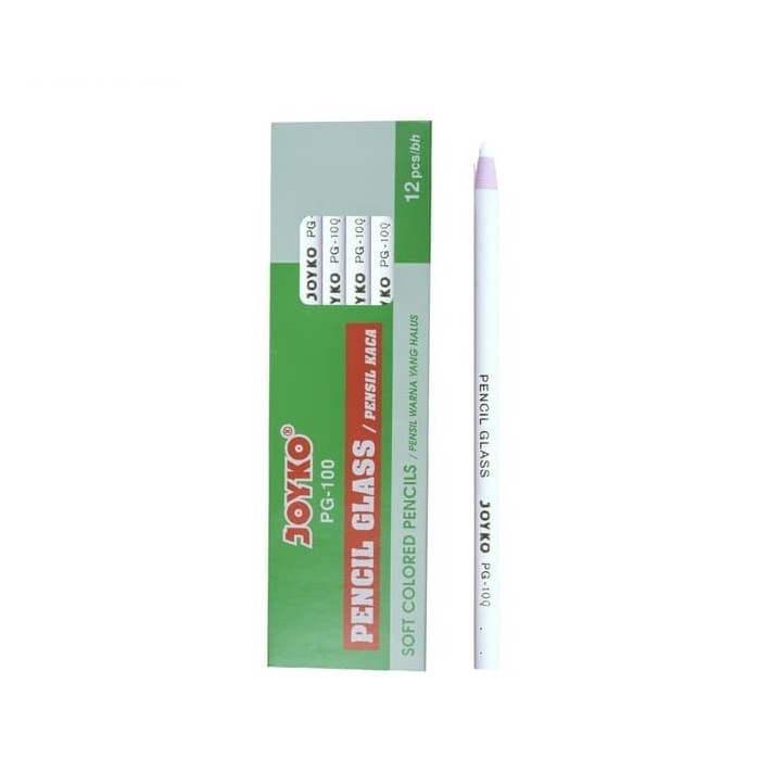 

Pensil Kaca / Pencil Glass Joyko PG-100 Putih / 1 BOX 12 PCS