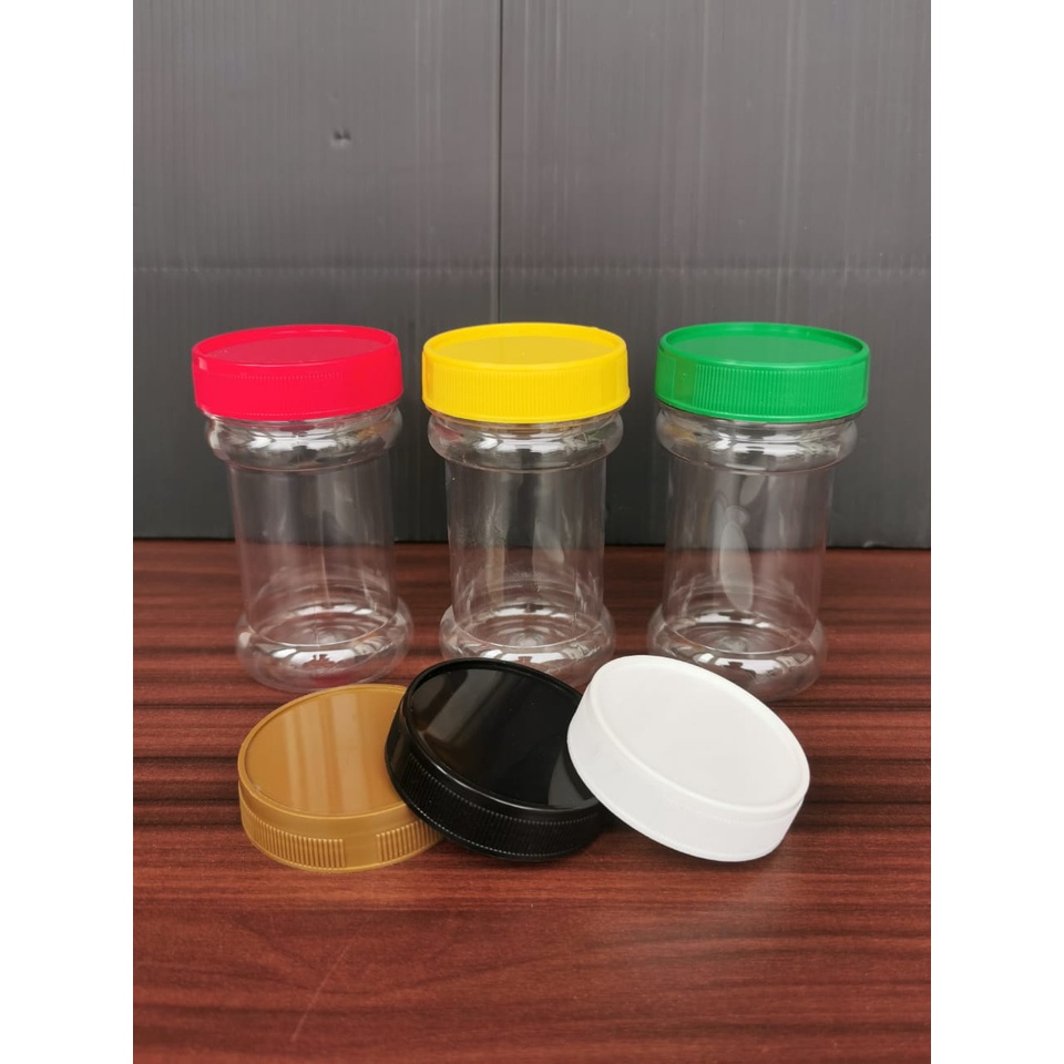 TANPA FLUG - Toples Plastik 150 150ml 200 200ML SLIM Ring KOTAK BULAT | Toples Sambal | Toples Bumbu | Toples Bawang