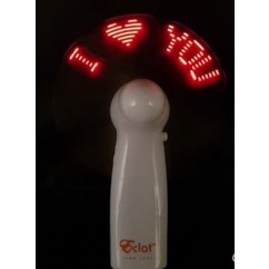 ↨ Led Mini Fan Merah Isi Pesan I Want You, To Know That, I Love You