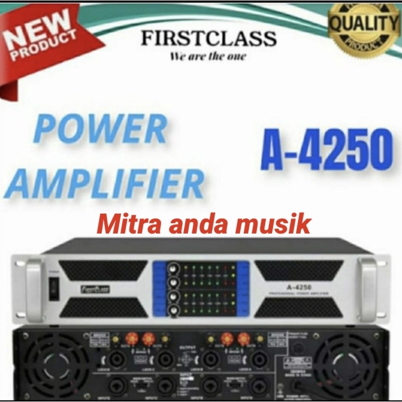 power amplifier profesional firstclass a4250 4channel