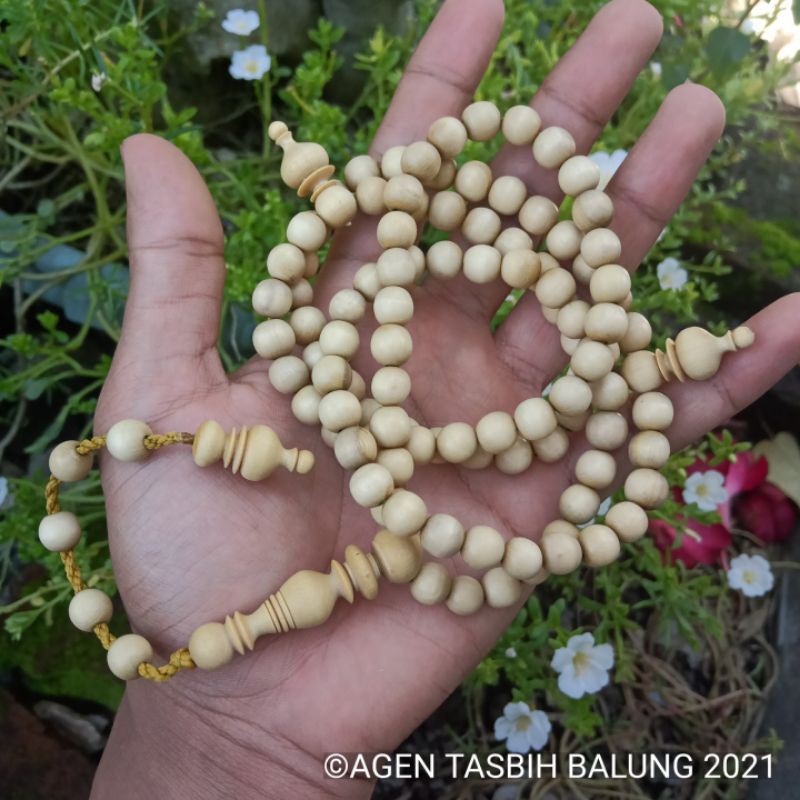 Tasbih Muslim Kayu Kemuning Gading Super!!! 8mm ORIGINAL!!