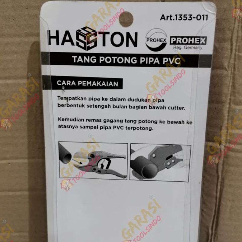 gunting pipa pvc Hasston Prohex tang potong pipa pvc prohex pvc pipe cutter