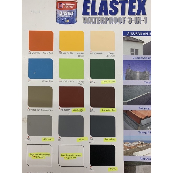 Elastex Nippon Paint Cat Tembok Waterproof 4kg