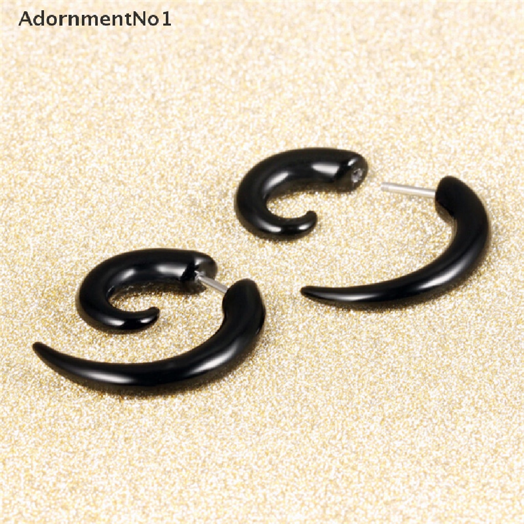 (AdornmentNo1) Anting Tusuk Gaya Punk Rock Bahan PVC Anti Alergi Untuk Pria / Wanita