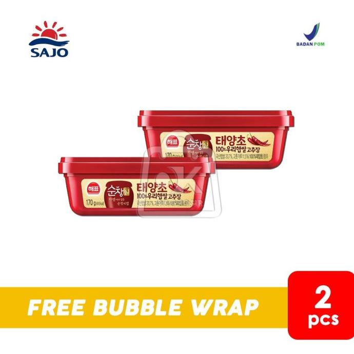 

:<:<:<:<] Sajo Gochujang Sambal Pasta Korea 2pcs x 170gr