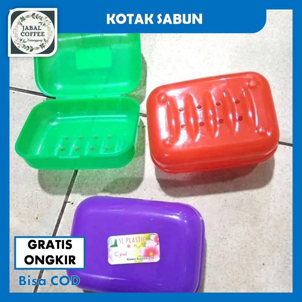 Kotak Sabun Mandi / Tempat Sabun Mandi / Tempat Sabun Mandi Batang / Tempat Sabun Plastik Warna J49