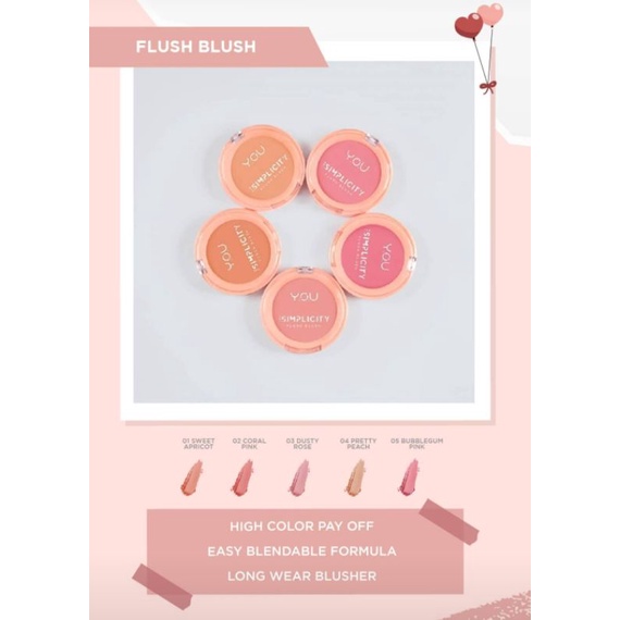 ☀️cahaya acc☀️the simply flush blush on