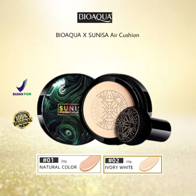 BIOAQUA X SUNISA Mushrom Cushion BPOM ORIGINAL