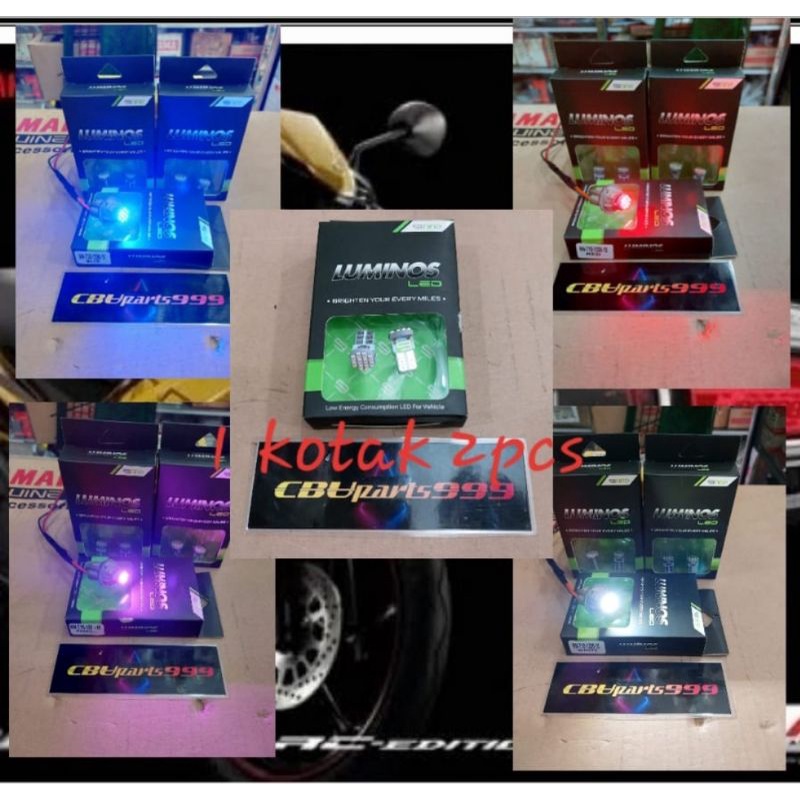 Led T10 luminos 10titik lampu senja speedometer lampu stop vario 125 original luminos