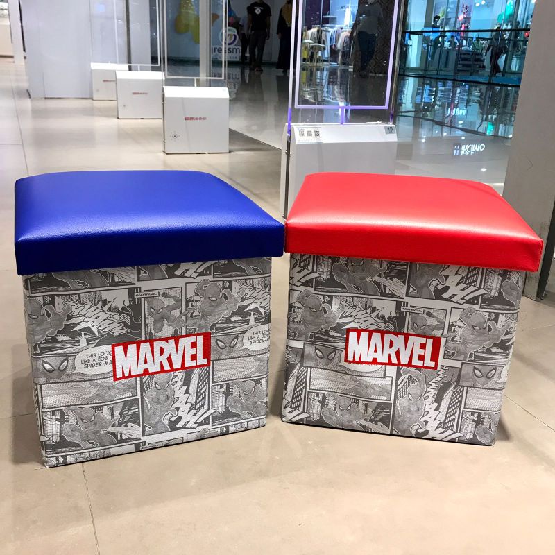 MARVEL STORAGE STOOL 29CM STORAGE KURSI MINISO STORAGE DUDUK KOTAK PENYIMPANAN MINISO