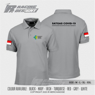 Poloshirt / Kaos Polo Satgas Covid 19 Kementerian