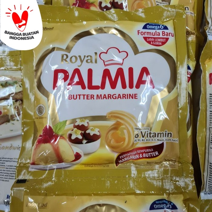 

butter-mentega- margarine palmia royal 200gr sachet butter & margarin blend -mentega-butter.