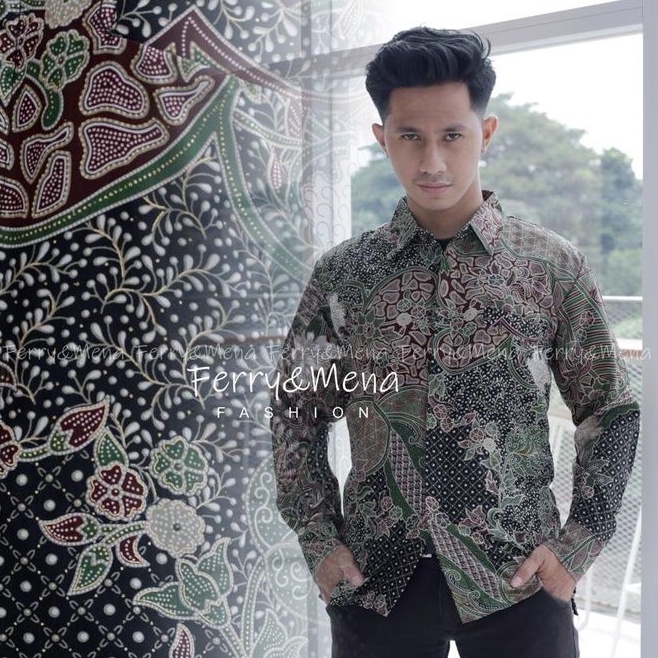 Kemeja batik motif aurel / kemeja pesta / kemeja kantor / hem  formal / kondangan / lamaran