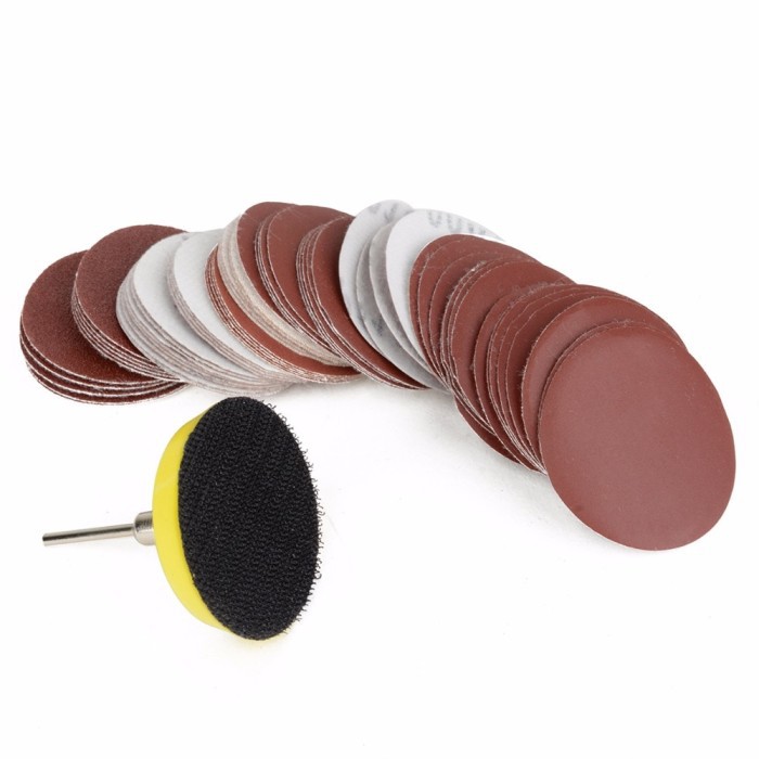 1 SET Disc Pad Amplas Bulat Velcro 2&quot; Polishing Mini Grinder Dremel