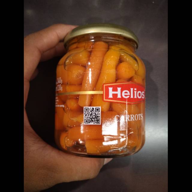 

Helios carrots 340gr acar wortel dalam botol