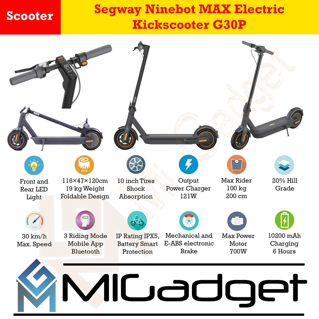 Segway Ninebot MAX Electric Kick Scooter G30P