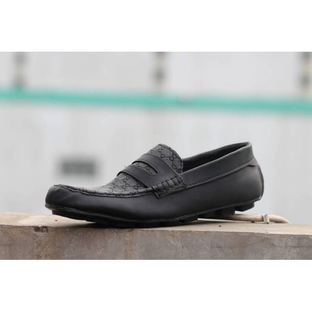 Sepatu kickers slop pria sintetis formal casual