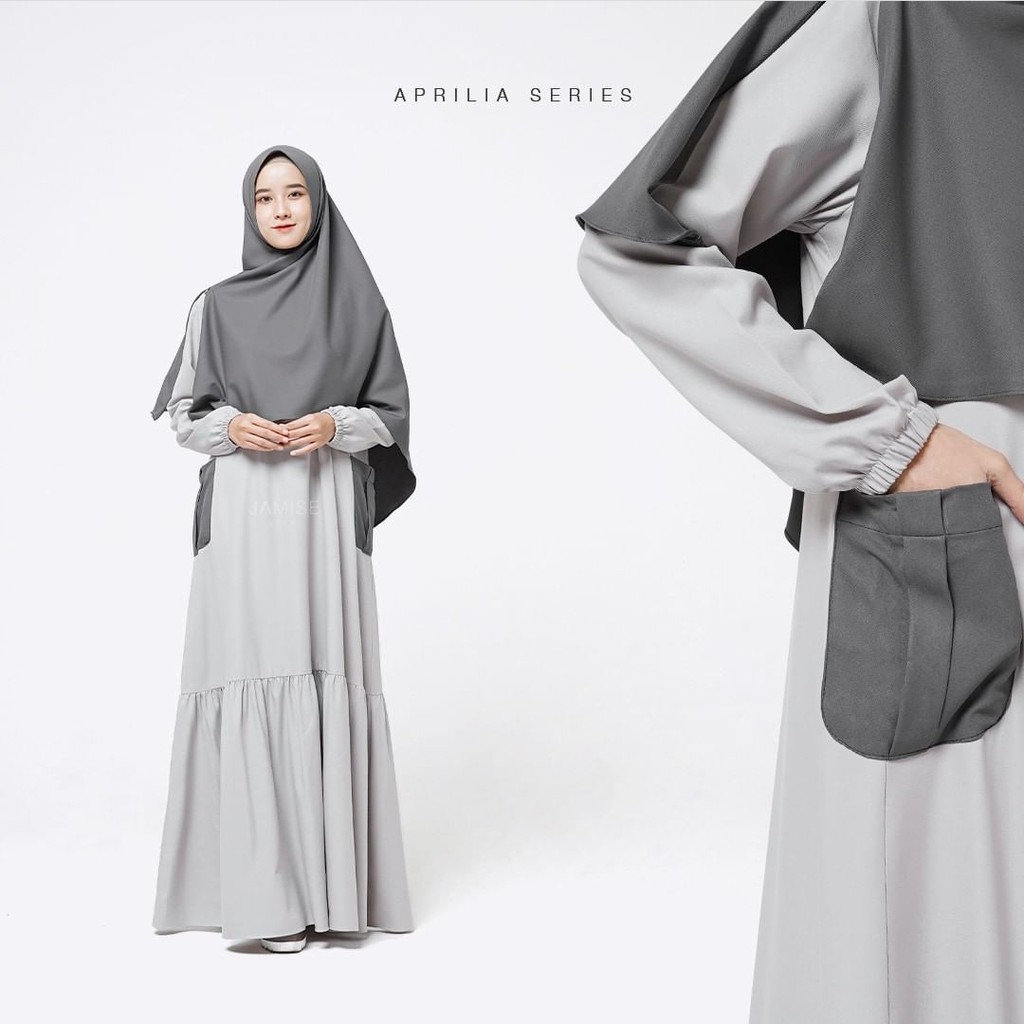 Jamise Syari Set Original - ONYX Aprilia Series - Gamis Remaja Terbaru