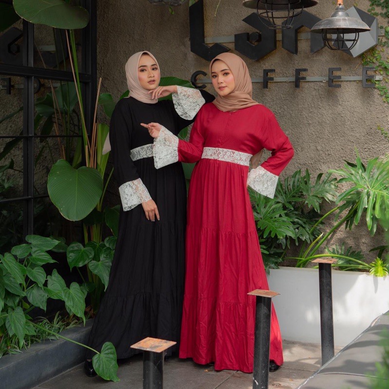 Dress Rayon Ruffle Hanum