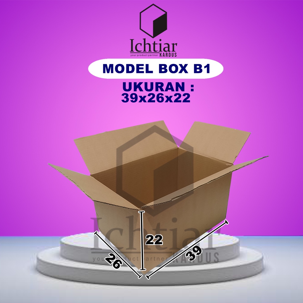 

Karton / Kardus / Box Packing Ukuran 39x26x22 Cm