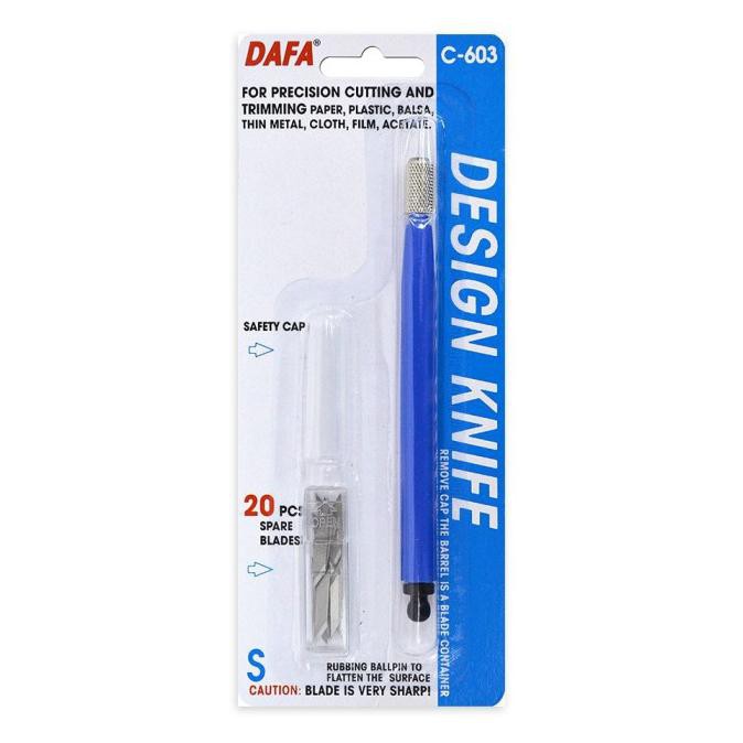 

TERMURAH Pen Knife / Pen Cutter / Pisau Pena / Design Knife DAFA C-603 Kode 153