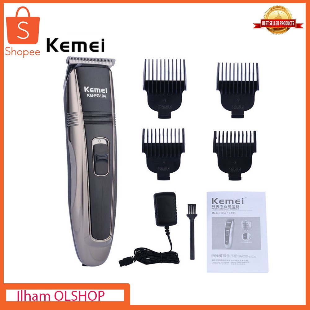 Alat Cukur Rambut Clipper Kemei KM-PG104 Mesin Cukur Rambut Elektrik