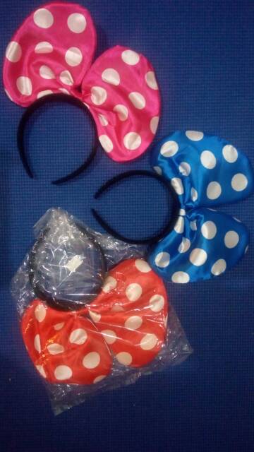 Bando pita jumbo polkadot minnie