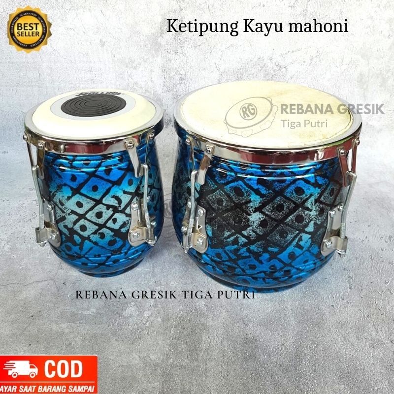 ketipung kendang kendang dangdut gendang dangdut satu set kayu mahoni