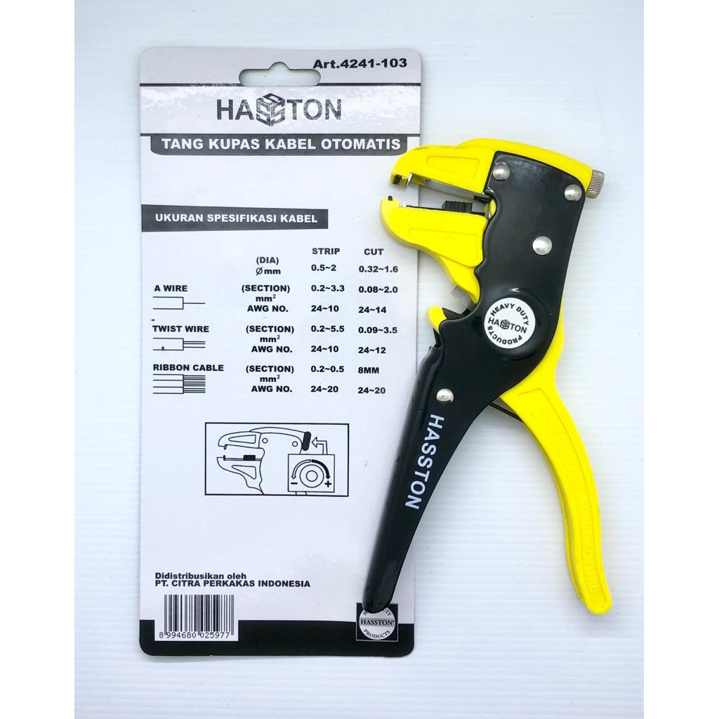 TANG KUPAS KABEL OTOMATIS HASSTON / TANG KUPAS KULIT KABEL / TANG KUPAS KABEL / ALAT KUPAS KABEL