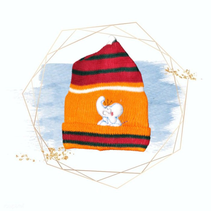 Topi Bayi Bahan Rajutan | Topi Bayi Lucu | Topi Pom Pom