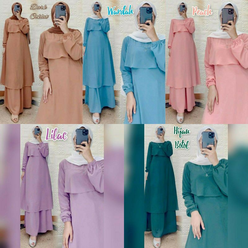 DRESS MALAYSIA/ GAMIS  MALAYSIA REMPEL DADA CERUTY PREMIUM