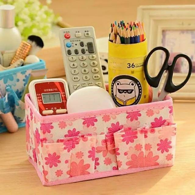 Rak Kosmetik Promo Bahan Kain / Storage Cosmetic Organizer