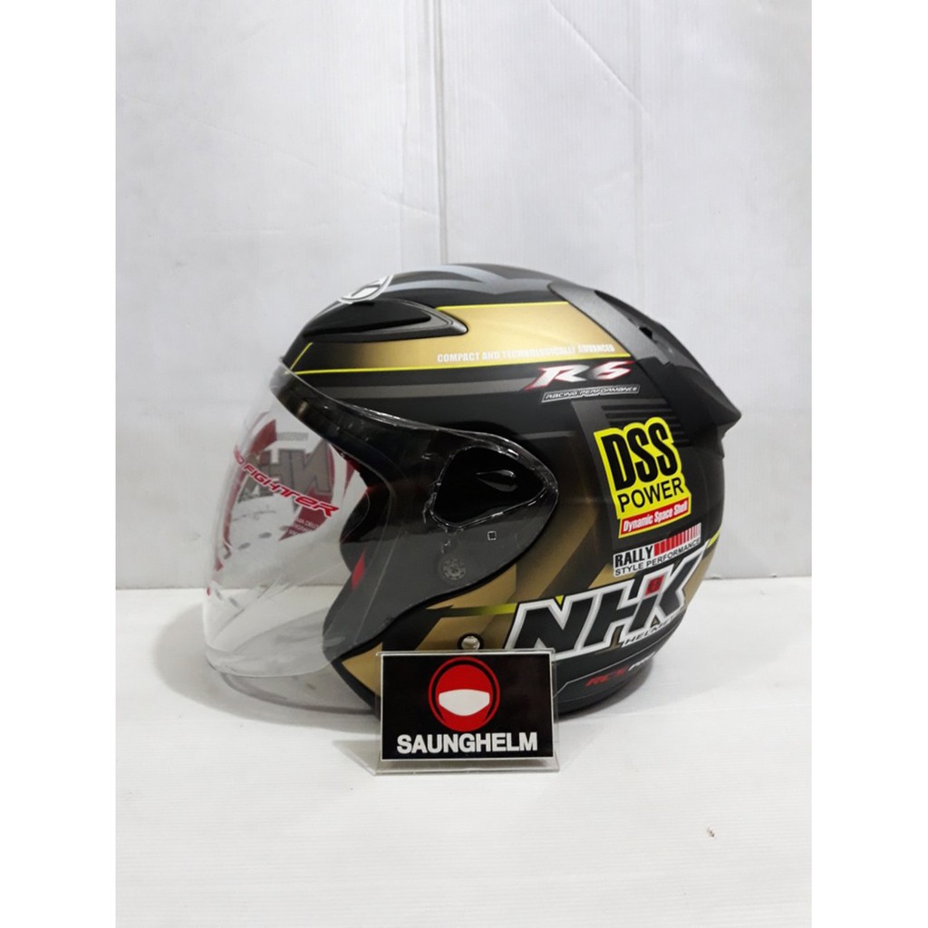 HELM NHK R6 RALLY BLACK DOFF GOLD Limited