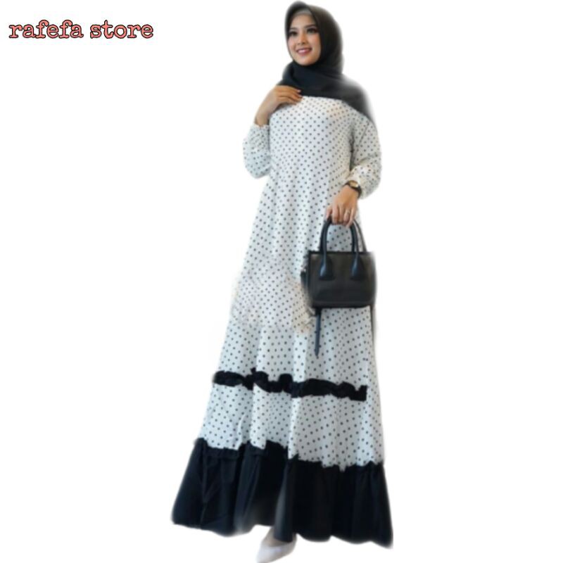 Dodona Maxi bahan Monalisa baju  gamis wanita remaja  