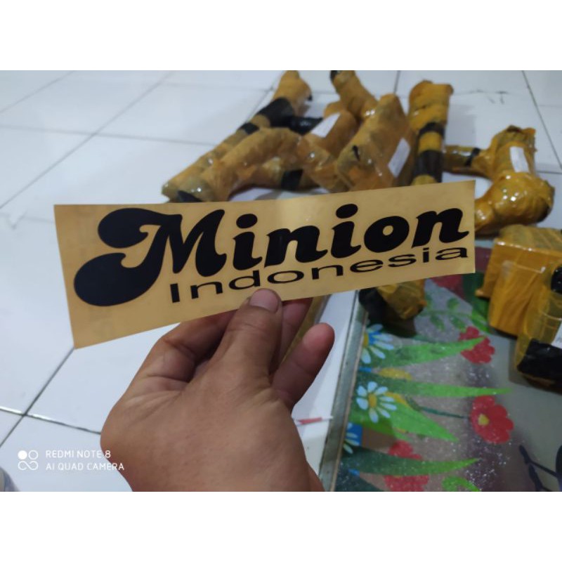 

sticker minion indonesia sticker cutting