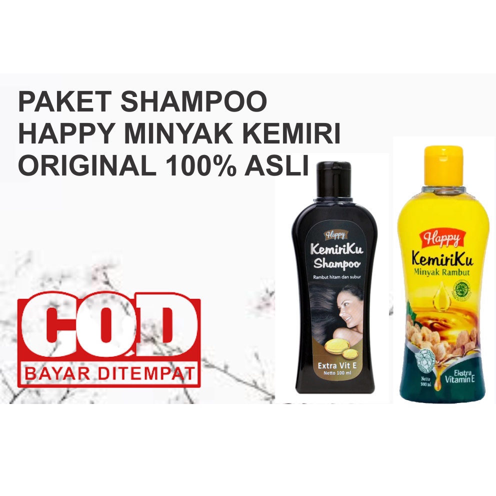 SEPAKET SHAMPO+MINYAK RAMBUT KEMIRIKU VIT.E PENUMBUH RAMBUT BOTAK/PENGHILANG UBAN 100% ORI BPOM