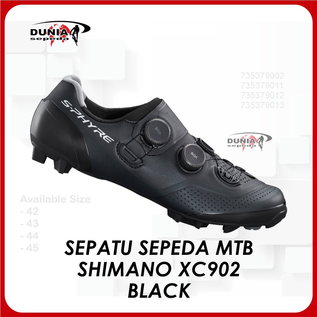 Sepatu Sepeda Mtb Shimano XC902 Black
