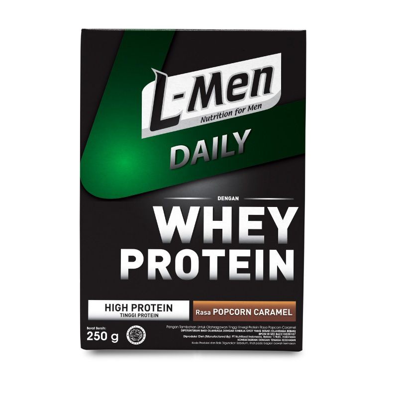 

L-MEN DAILY WHEY PROTEIN POPCORN CARAMEL 250 GRAM