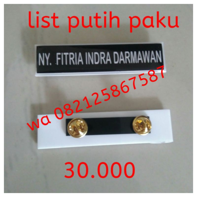 papan nama paku/ papan nama bhayangkari/papan nama polisi