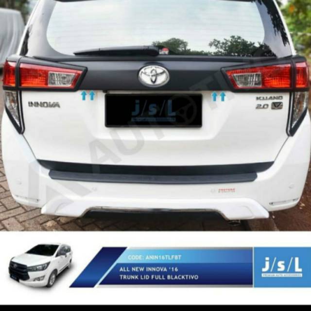 Trunk lid/ list bagasi all new Innova reborn full hitam jsl