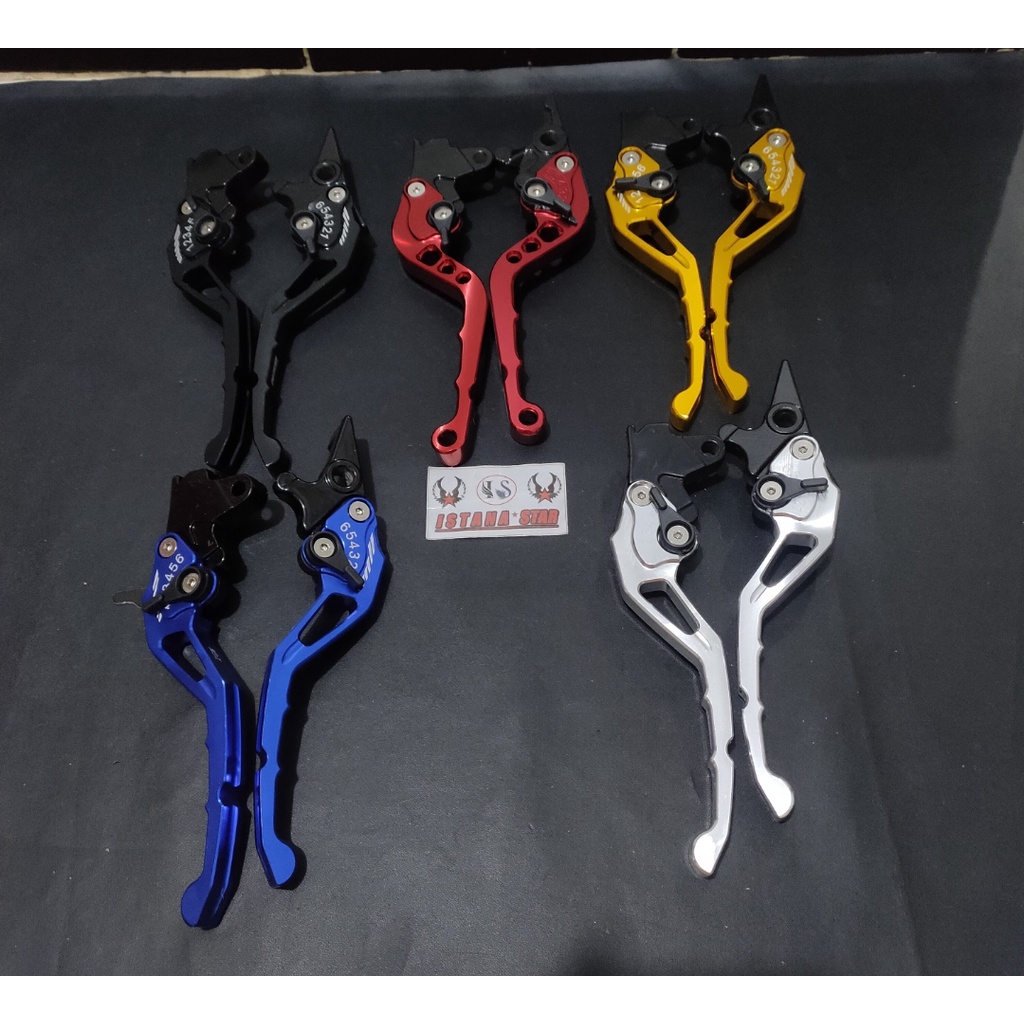 Handle rem full cnc model sisik untuk Beat karbu dan Vario karbu HITAM/MERAH/EMAS/BLUE/SILVER