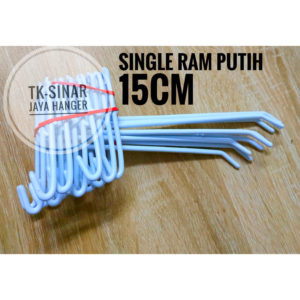 Single Ram putih Ukuran 15Cm Cantolan aksesoris