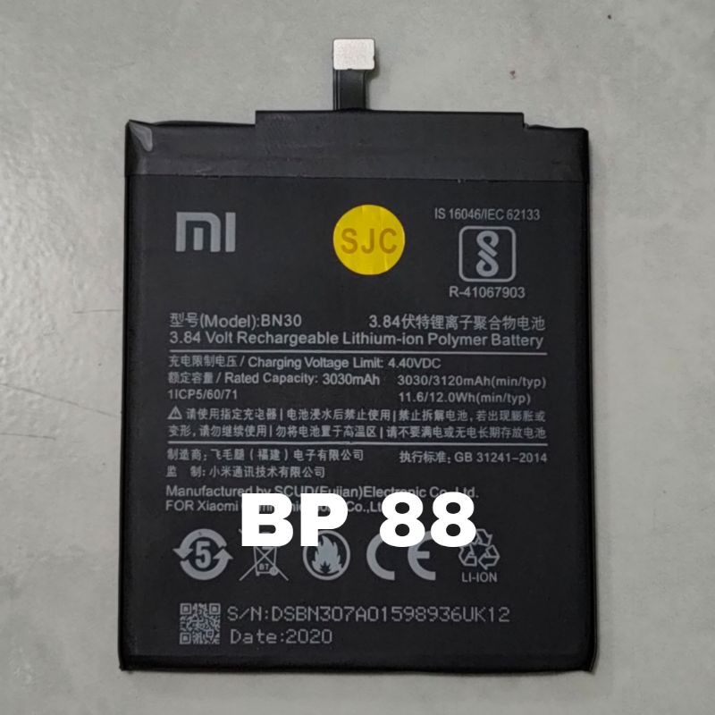 Baterai batre redmi 4a bn30 ori