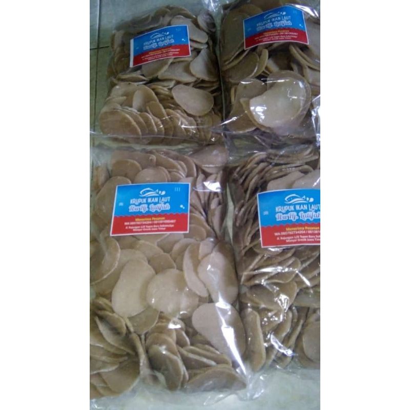 

KRUPUK IKAN LAUT KHAS GRESIK MENTAH - IS99 ORIGINAL - Kancing Pecah