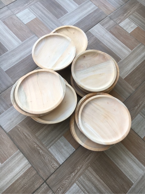 Cobek 25cm cobek kayu tempat sambal lalapan