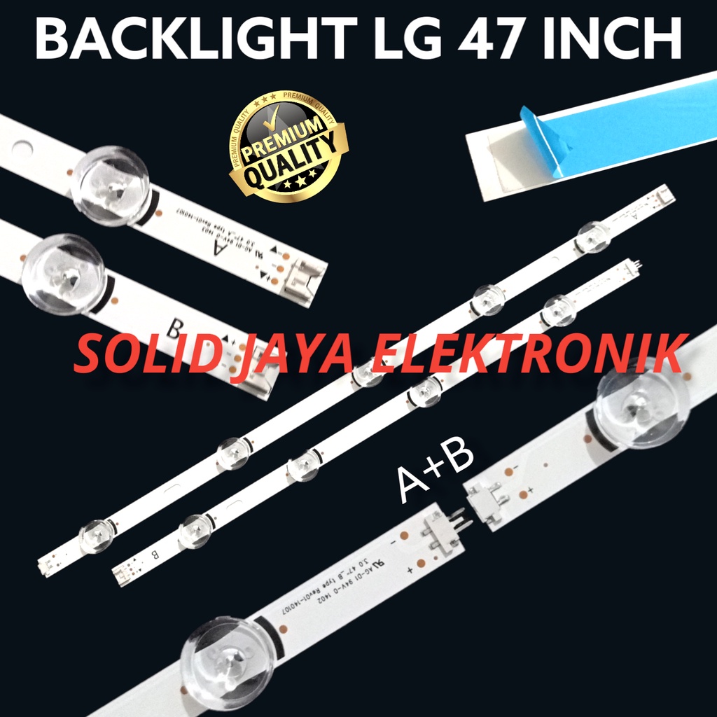 BACKLIGHT TV LED LG 47 INC 47LB550 47LF550 47LB560 47LB650 47LB580 47LB582 47LB561 T A LAMPU BL LED 9K 6V 47LF 47LB 47LB550A 47LF550A 47LB550T 47LF550T 47LB560T 37LB650T 47LB580T 47LB582T 47LB561T 6 KANCING6 VOLT CEKUNG BESAR
