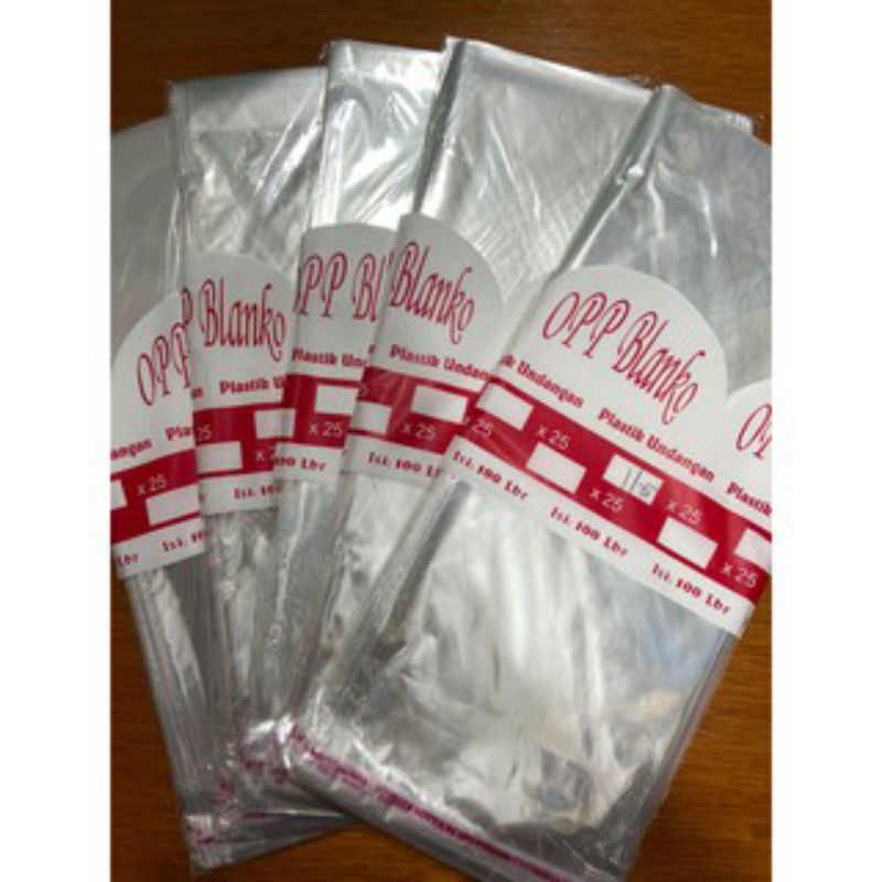 

Plastik opp 12,5 x 25 / plastik undangan pernikahan / plastik kertas undangan / plastik blangko undangan