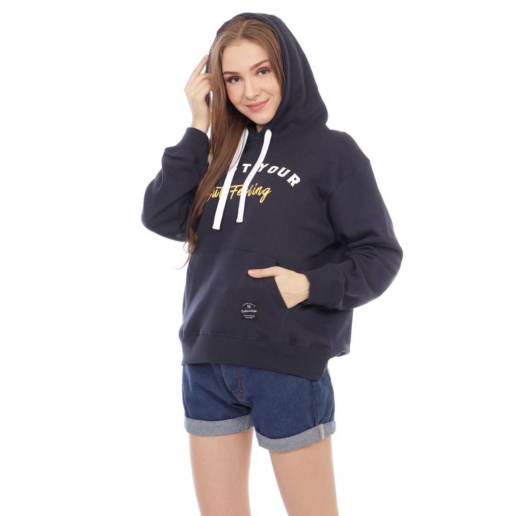 Cottonology Hoodie Wanita Alabama Navy-1
