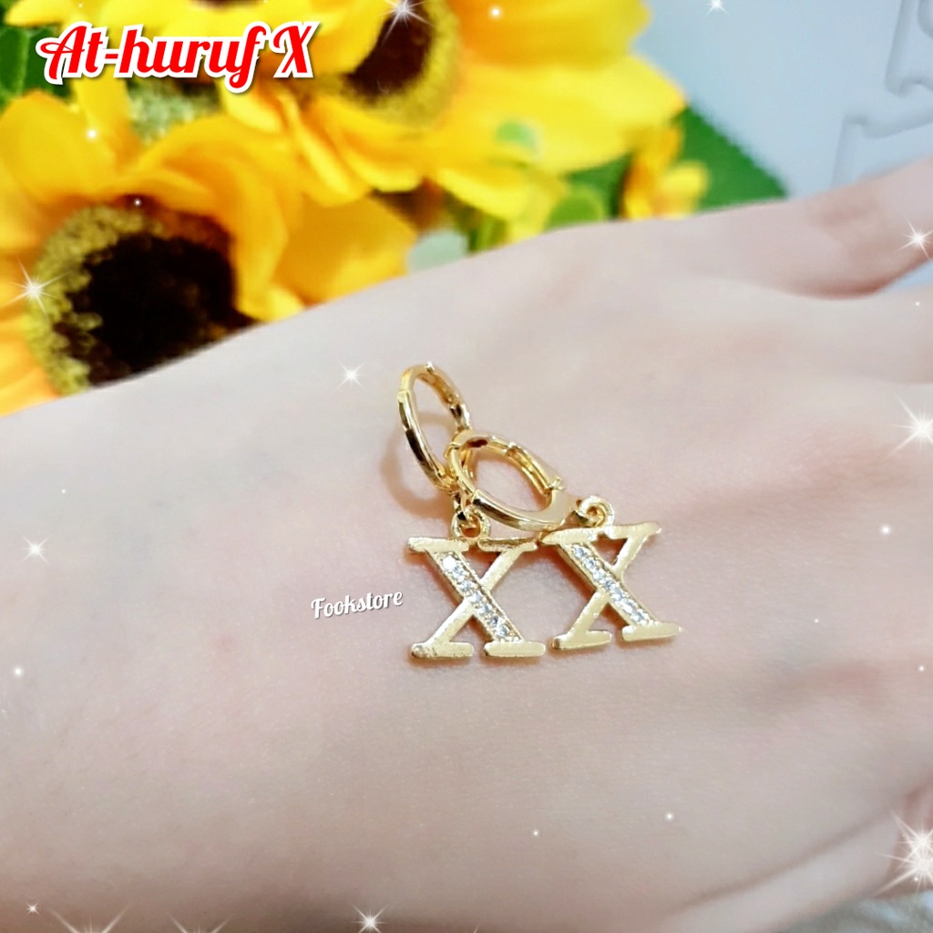 ANTING HURUF XUPING /ANTING Alfabet/ANTING INISIAL FASION KOREA COD