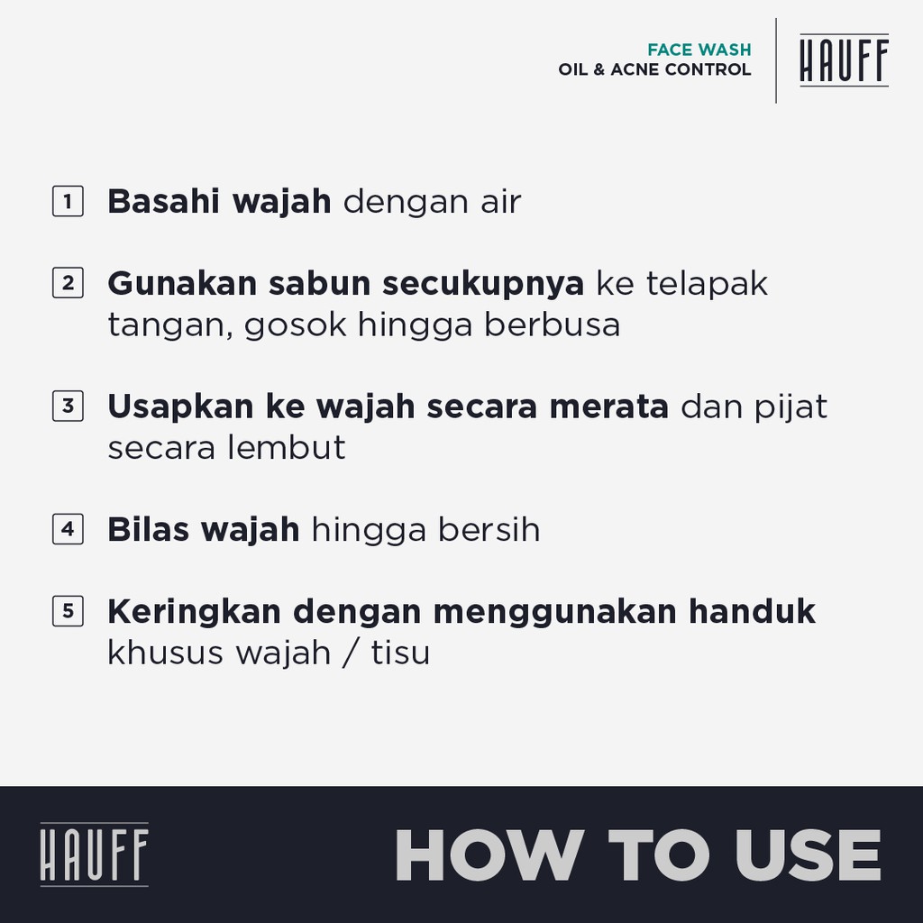 HAUFF Face Wash Oil &amp; Acne Control